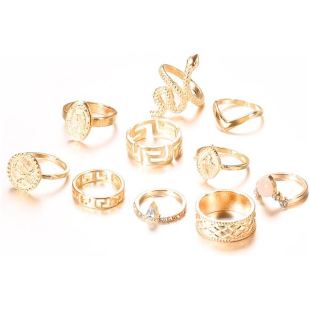 Gold Boho Ring Sets Vintage Stackable Knuckle Rin… - image 6
